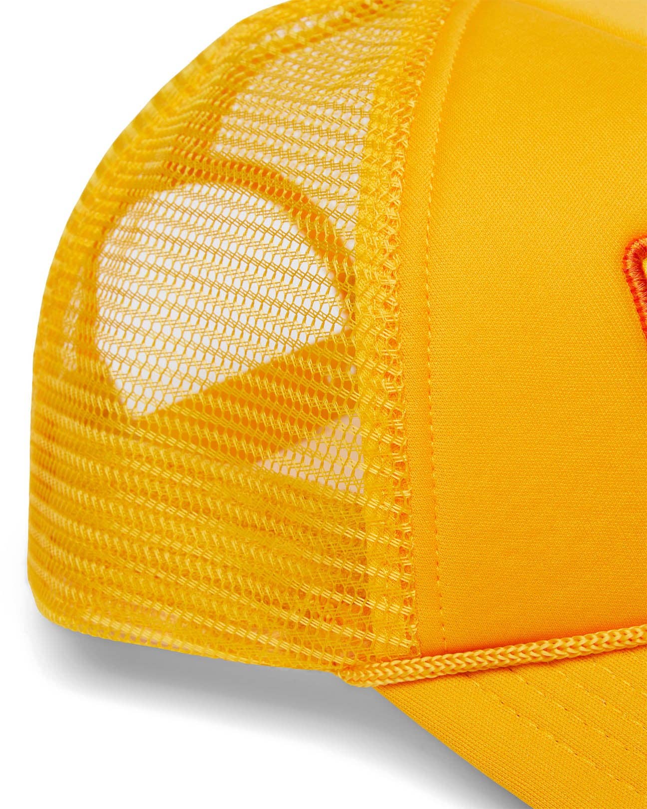 'YOU ARE ON NATIVE LAND' TRUCKER - MARIGOLD POPPY