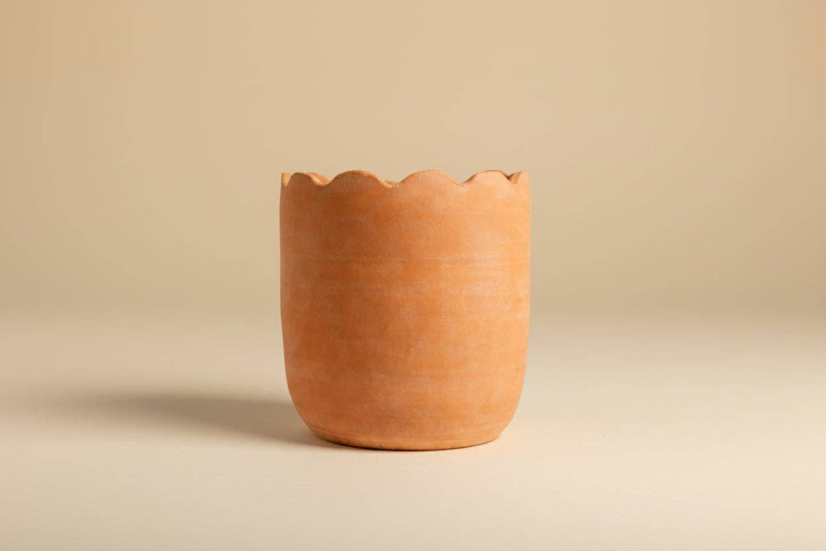 Wavy Terracotta Planters by MESO