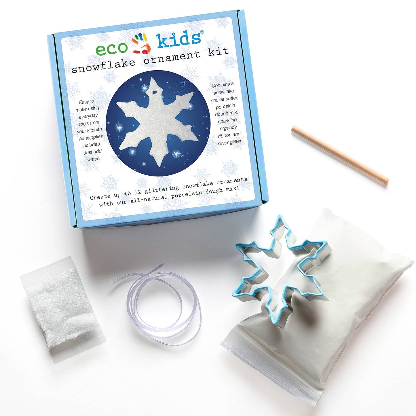 Snowflake Ornament Kit, DIY Christmas Craft