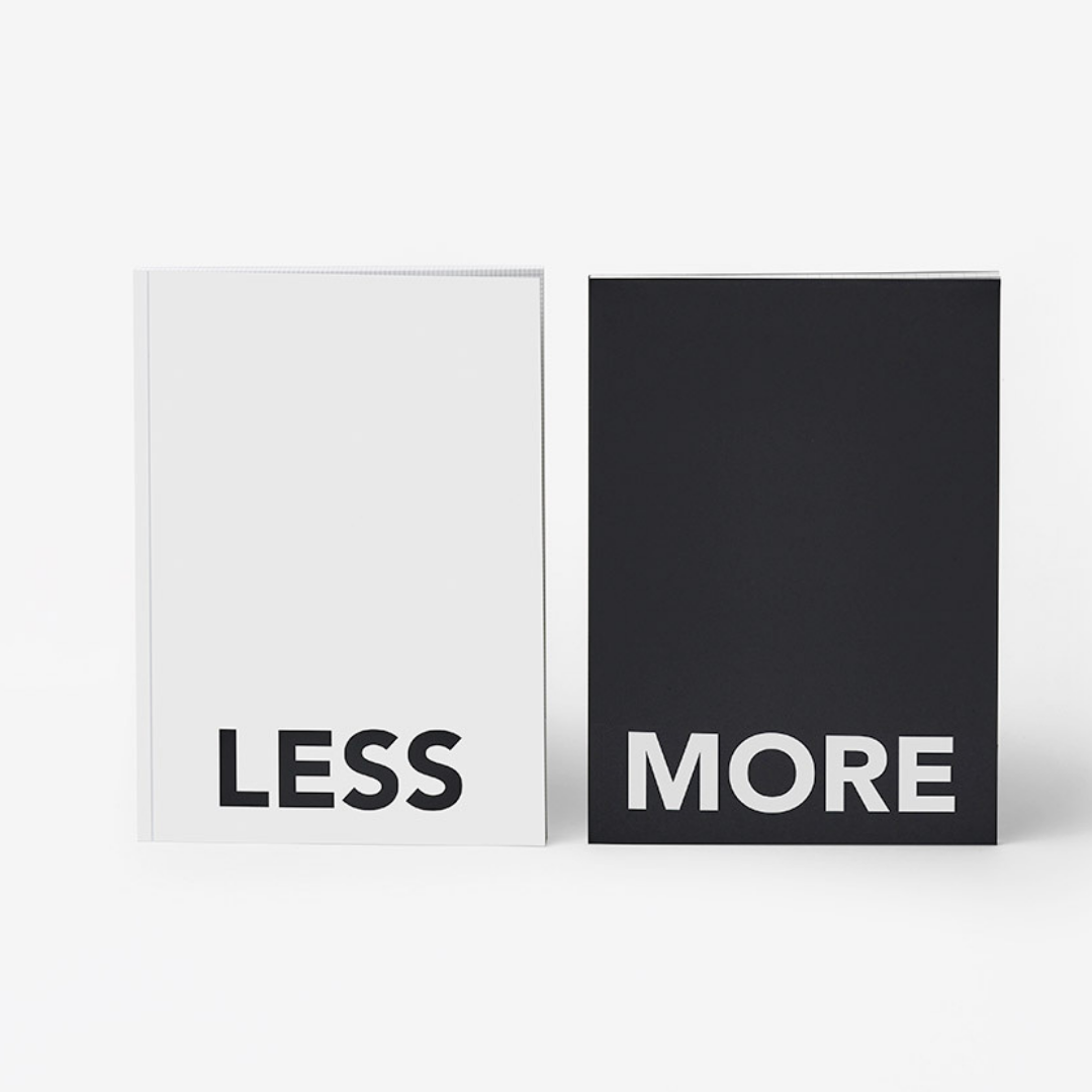 Less & More Notebook Duo by Cinqpoints