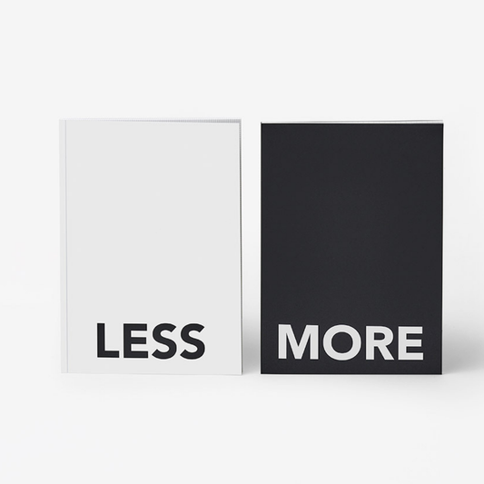 Less & More Notebook Duo by Cinqpoints