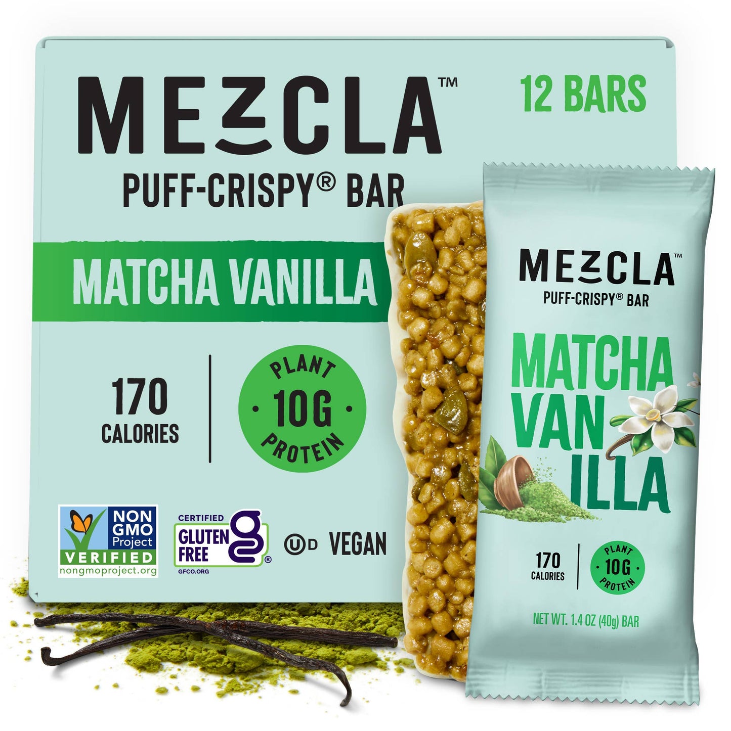 Matcha Vanilla 12 Bar Pack ($1.73 / Bar)