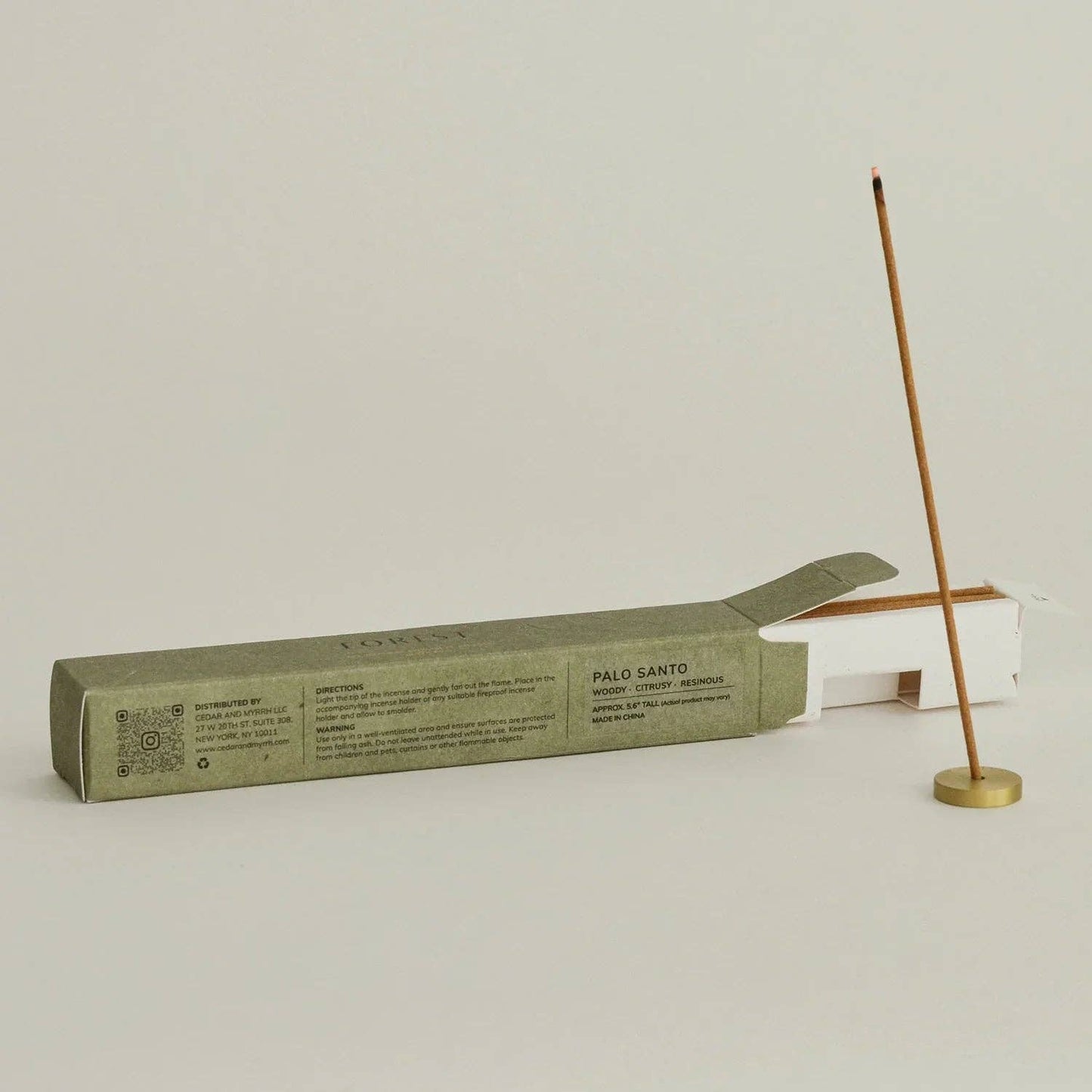 Palo Santo Incense Stick Set  – 30 Sticks With Brass Holder