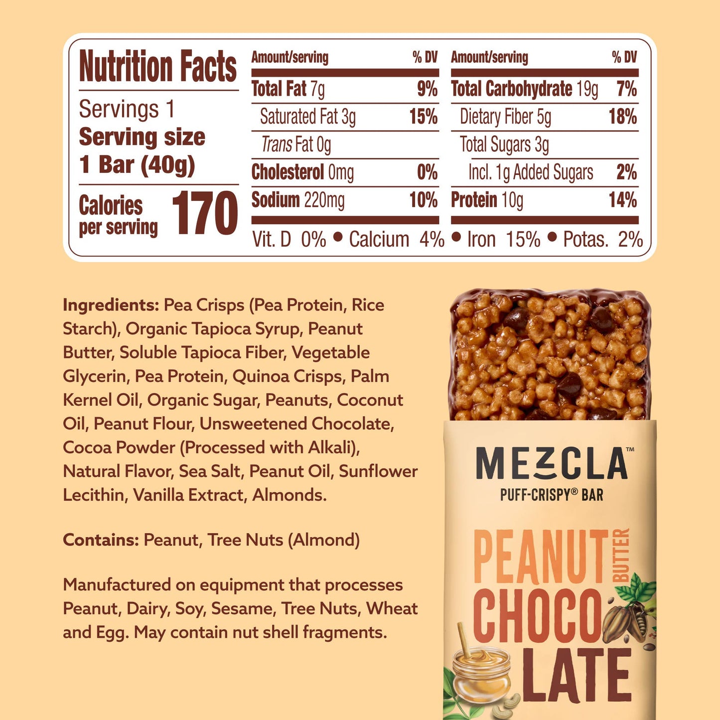 Peanut Butter Chocolate 12 Bar Pack ($1.73 / Bar)