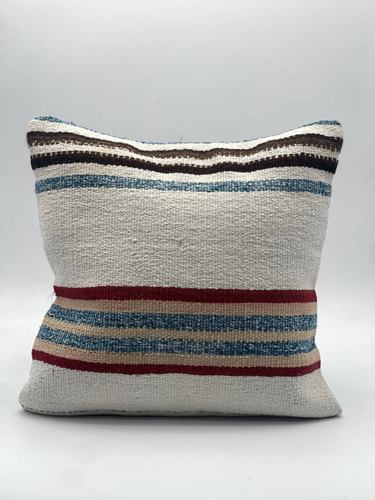 Vintage Turkish Kilim Pillow Cover| 20 x 20 Sevgili 