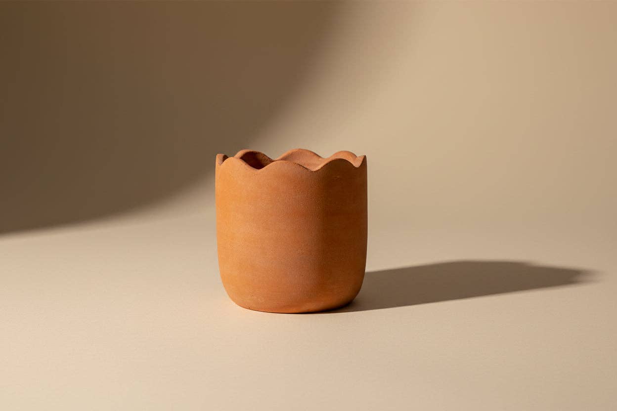 Wavy Terracotta Planters by MESO