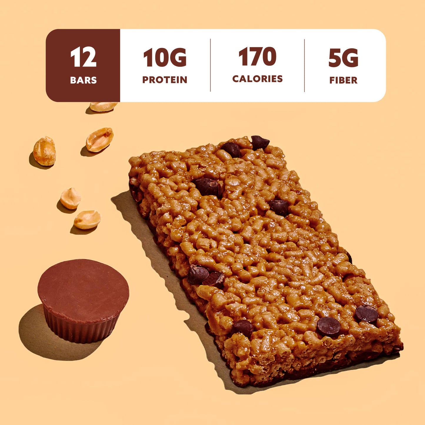 Peanut Butter Chocolate 12 Bar Pack ($1.73 / Bar)