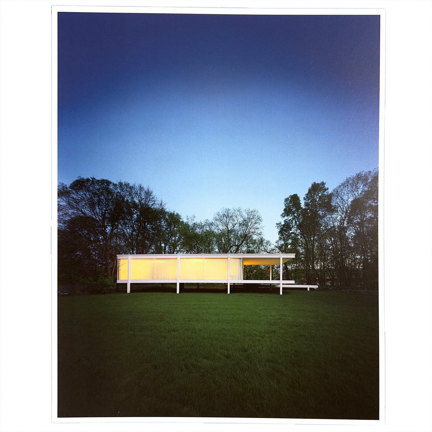 Edith Farnsworth House Dusk Photo 8X10