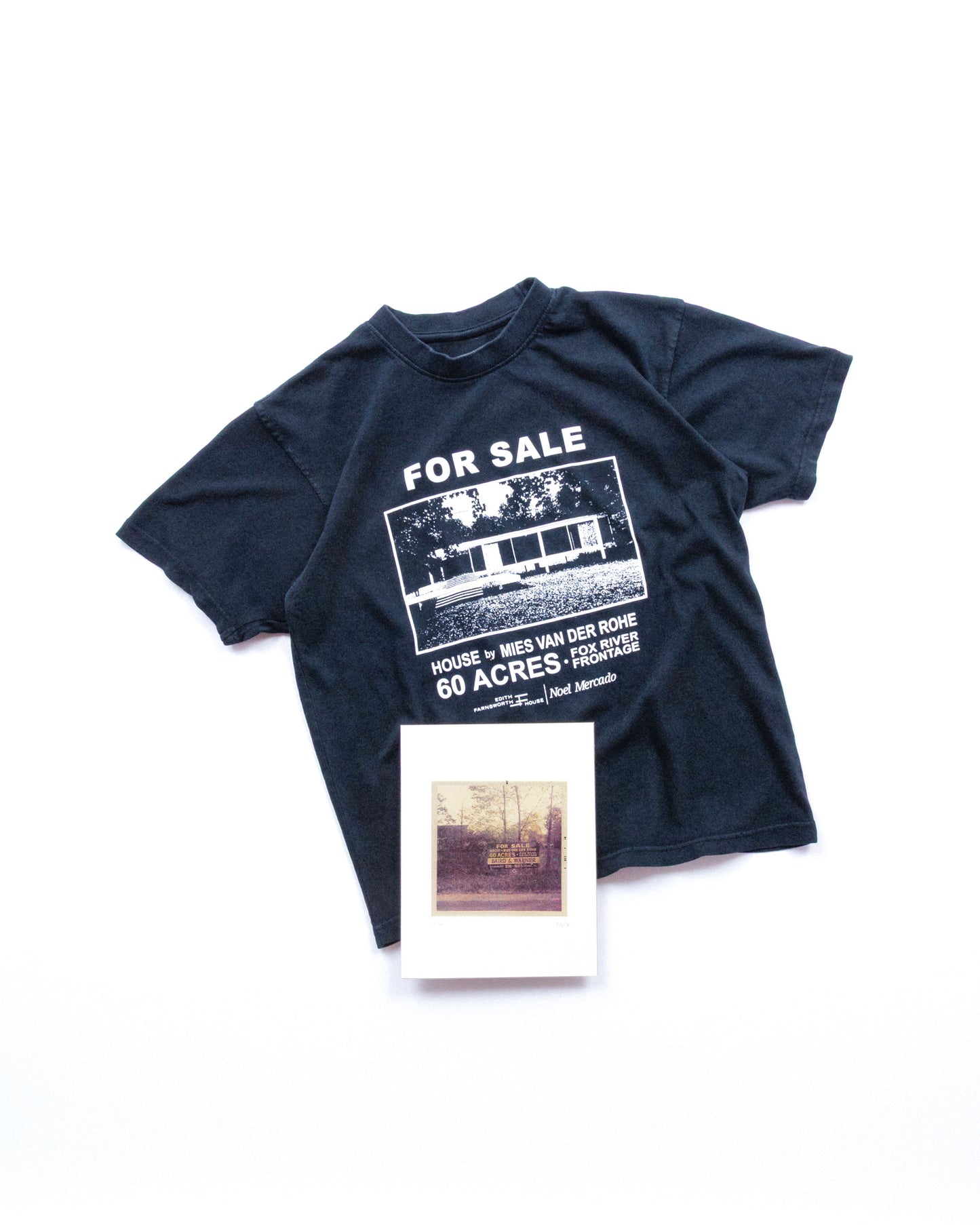 Noel Mercado "For Sale" Tee and Riso Print Combo