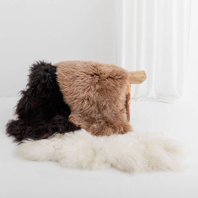 Icelandic Long Wool Sheepskin Rugs