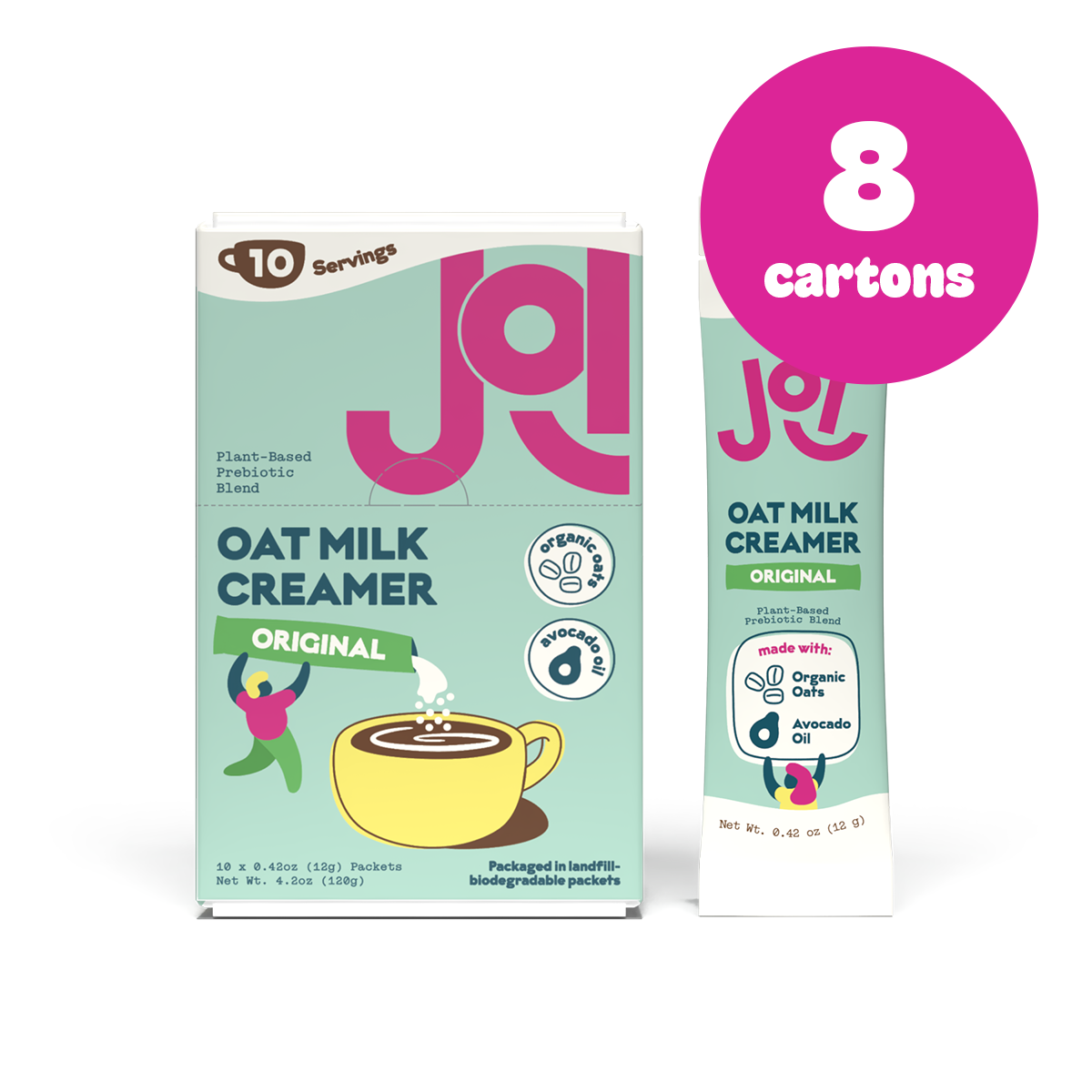 Oat Milk Creamer, Original - Stick Pack 8 ct - Singles