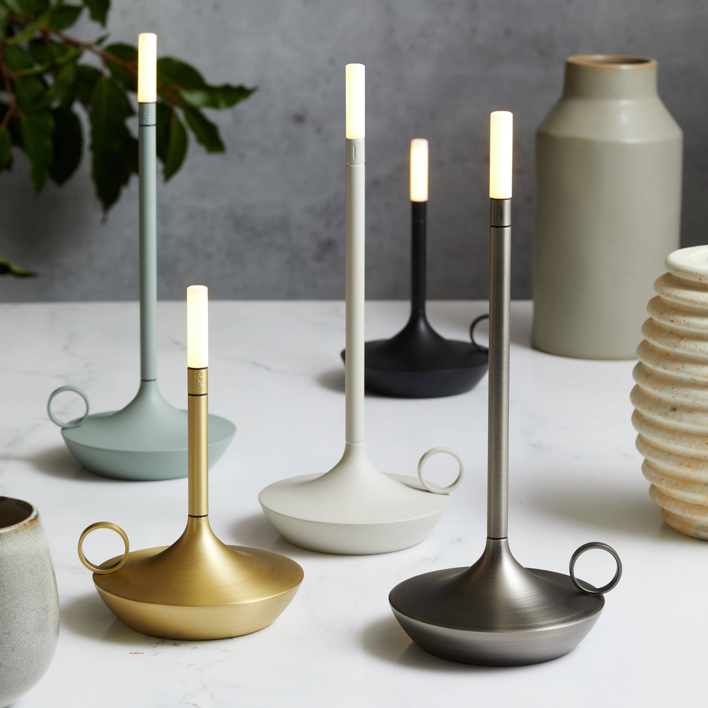 GRAYPANTS Wick Portable Rechargeable Candle Lamp w/Gift Pack