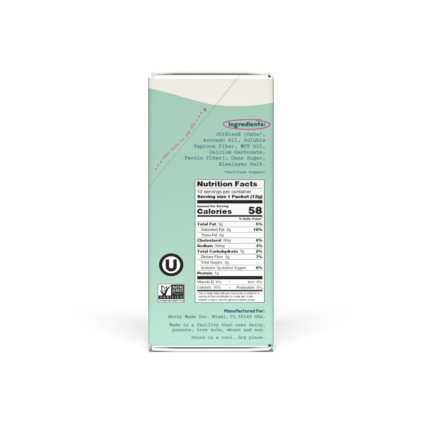 Oat Milk Creamer, Original - Stick Pack 8 ct - Singles